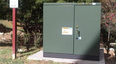 green electrical transformer box|green electrical box in street.